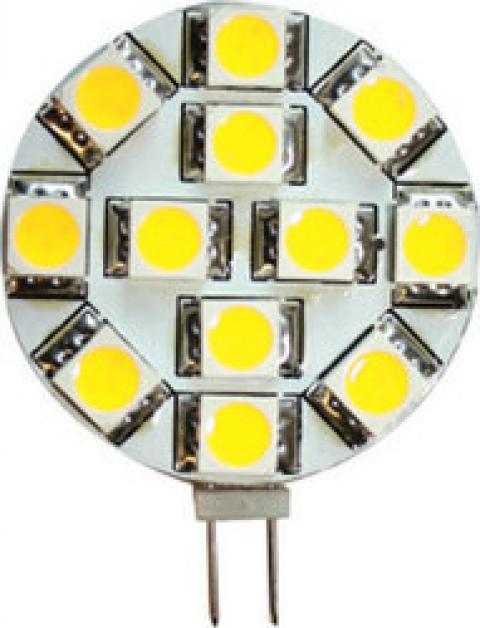 ΛΑΜΠΤΗΡΑΣ LED G4 10-30V 310/270LM ΖΕΣΤΟ ΛΕΥΚΟ ΜΕ ΠΛΑΙΝΕΣ ΕΠΑΦΕΣ