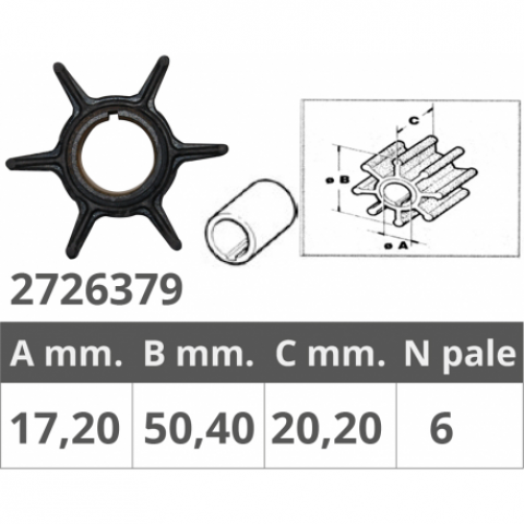 ΙΜΡΕLLΕR ΓΙΑ ΤΟΗΑΤSU Ø17,2ΜΜ (20,15ΜΜ)