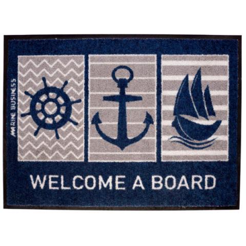 MARINE BUSINESS ΧΑΛΑΚΙ ΕΙΣΟΔΟΥ WELCOME A BOARD ΜΕ ΛΑΣΤΙΧΟ 74x50cm