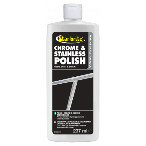 STARBRITE CHROME E STAINLESS POLISH Καθαριστικό / γυαλιστικό INOX - χρωμίου - μεταλλων 237ml