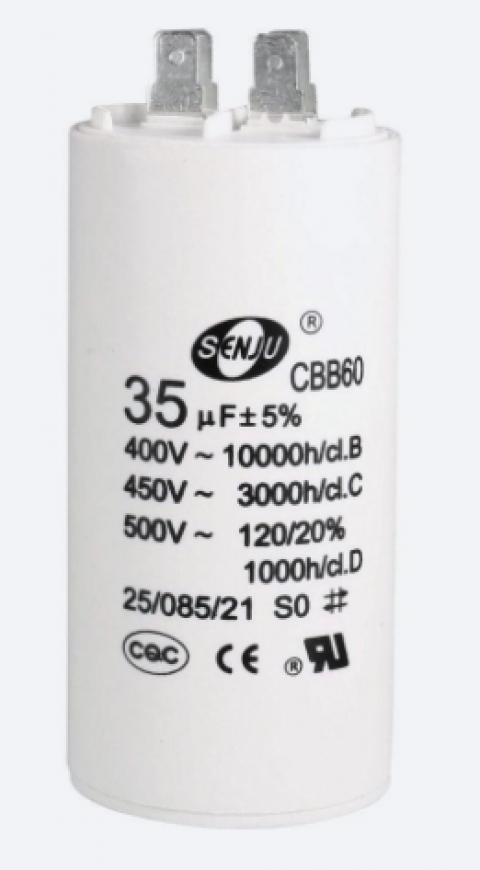 VTE VOLPI PAGURO ΠΥΚΝΩΤΗΣ 25μF 450V 45x98 διπλό faston 6,3