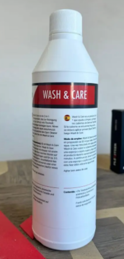 FLEXITEEK ΚΑΘΑΡΙΣΤΙΚΟ ΣΥΝΘΕΤΙΚΟΥ ΔΑΠΕΔΟΥ WASH & CARE 0.5Lt